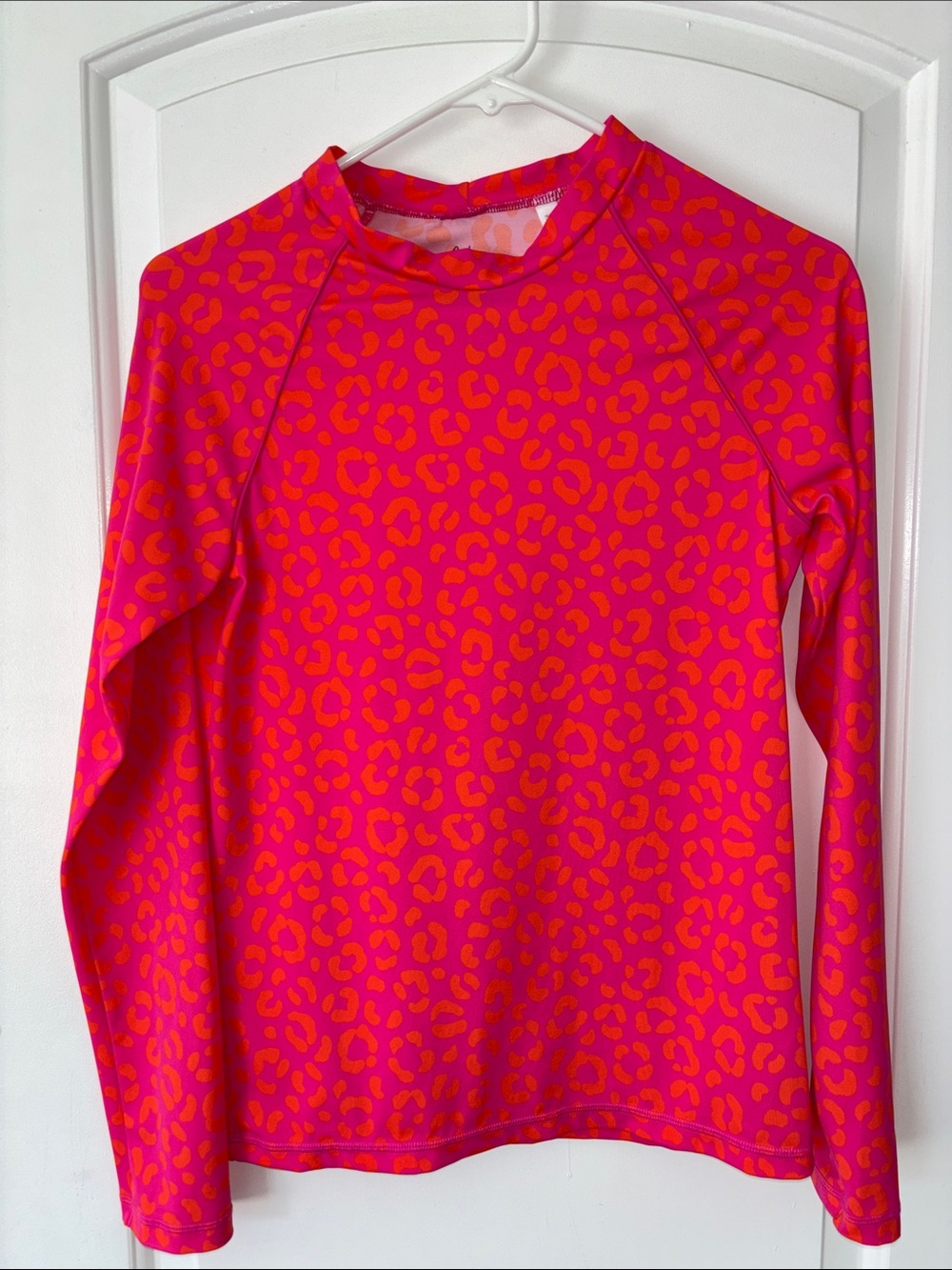 Mini Boden rash guard swim sun protection shirt leopard 13-14 164
